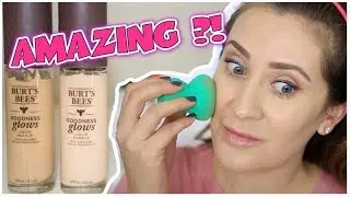 BURTS BEES GOODNESS GLOWS FOUNDATION | AMAZING DRUGSTORE FOUNDATION