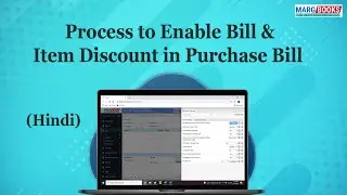 Process to Enable Bill Discount & Item Discount [Hindi] | Marg Books | ONLINE Accounting Software