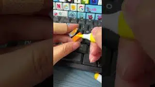 Drawing Sunset on the keyboard #shorts #diy #art #keyboard #tiktok #trending #fyp #sunset