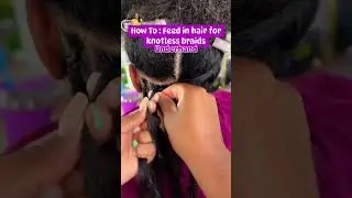 The easy way to feed in braiding hair #viral #braids #wigs  #hairstyle #shortvideo @catchdees_hands