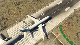 Boeing 747 Engine Suddenly Explodes Mid-Air 😱 | Insane Fireball Crash Into Ocean (GTA V)