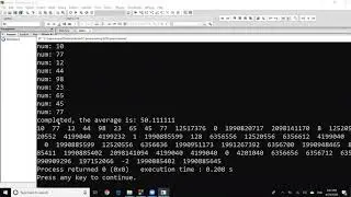 Read from file into an Array C programming