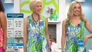 One World Printed Sleeveless VNeck Maxi Dress