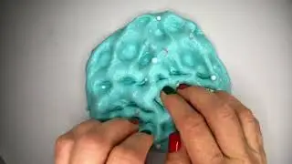 Super Crunchy Blue Floam Slime ASMR 💙 Foam Beads Crunching & Satisfying Play! (No Talking)