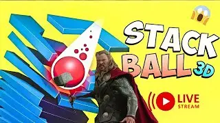 NONSTOP PLAY STACK BALL LIVE WITH THOR BHAI KA HATHORA #vikkygamerlive #stackball #gaming #shorts