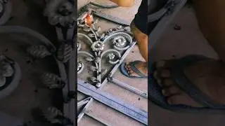 leave diesen main gate Grill #beutifull 🍁 follower grill design #ytshorts #welding