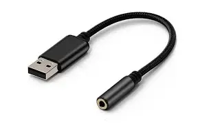 #ProductPREVIEW: Black Short #USB to 3.5mm #Audio Jack Adapter | USB #Stereo External #SoundCard