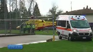 Infortunio sul lavoro a Gavirate: arriva l'Elisoccorso-Live