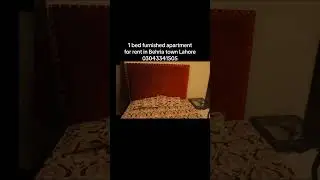 1 bed furnished apartment for rent in Bahria Town Lhr