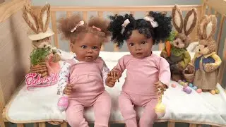 😍#HappyEaster Meet Babeside Twins-The Pink Romper Stella & The Pink Mood Daisy! #Babesidedolls