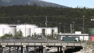 Seagull Flying Over Industrial Crates Alaska Mohr Productions