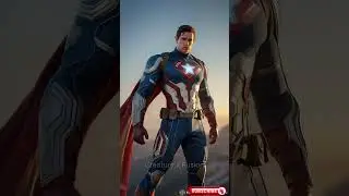 Superman + Captain America | Marvel Vs DC Characters Fusion#fusion #hybrid #morph #shortfeed #foryou