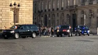 US Vice-President Kamala Harris massive motorcade in Paris (France) - Part III