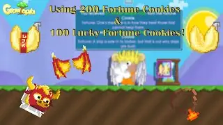Growtopia | Using 200 Fortune Cookies and 100 Lucky Fortune Cookies!! | Lunar New Year 2021