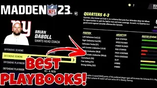 Best Playbooks and Schemes for Madden 23 Franchise Simulation!