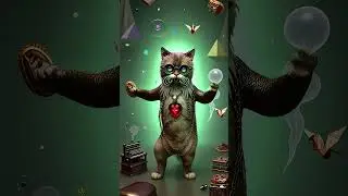 CUTE & CREEPY DANCING CAT: SteampunkFelineGentleman #dance #horrorstories #cat