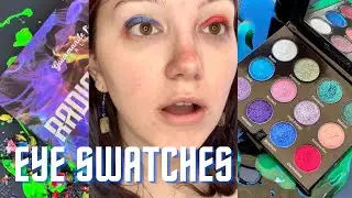 DUOCHROME EYESHADOW SWATCHES | GOURMANDE GIRLS COSMETICS NEW RADIOACTIVE PALETTE