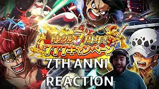 OPTC JP VERSION 7th ANNIVERSARY REACTION | ONE PIECE Treasure Cruise