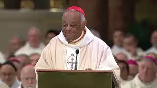 Cardinal Wilton Gregory welcomes Cardinal Robert McElroy to the Archdiocese of Washington