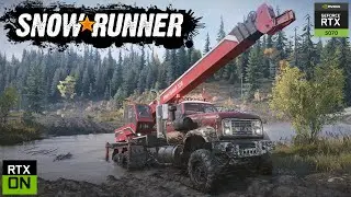 SnowRunner &ndash; GMC MH9500 Pro Crane Support Run | Smithville Oil Rig Cargo Lifting #offroad