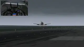 Flite advantage T-6B Texan II crosswind landing x-plane 11