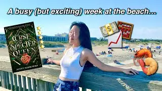 Celtic fantasy, seafood, and economics 👑 📚 *beach reading vlog*