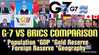 G-7 VS Brics comparison, #2023 #motivation #know #brics #currency #g7 #भारत #china #youtube