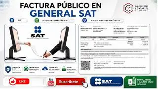 🔥FACTURA PÚBLICO EN GENERAL RIF, ACTIVIDAD EMP. Y PLATAFORMAS TECNOLÓGICAS🔥