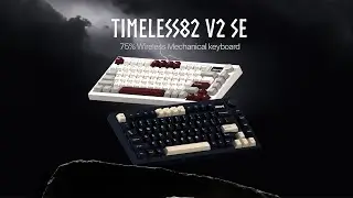Introducing Noir Timeless82 V2 SE  75% QMK/VIA Wireless Mechanical Keyboard