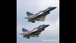 PLAAF August 1st Aerobatic Team,  J-10 Fighters @ LIMA2023 #planespotting #chinaairforce #fighterjet