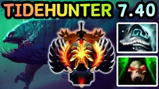 🔥 NEW PATCH 7.40 TIDEHUNTER OFFLANE FRONTLINE THAT NEVER DIES | DOTA 2 GAMEPLAY 🔥