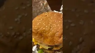Five Guys Bacon Cheeseburger With Everything And Fries!!