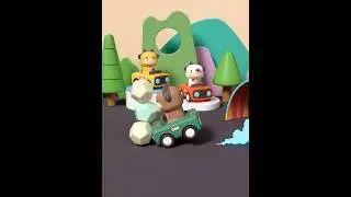 Push and Go Animal Car Toy Wind-up Racing Cars Toys