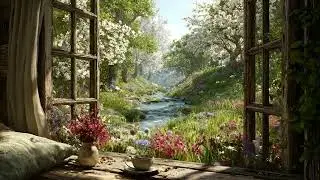 Through the Open Window, Spring brings Light, Flowers Sound of a Stream and Birdsong.