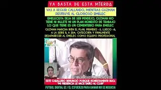 #emelecista DEJA DE SER P3ND3J0, GUZMAN QUIERE UN CEMENTERIO PARA #emelec LUCHA POR EL #bombillo #yt
