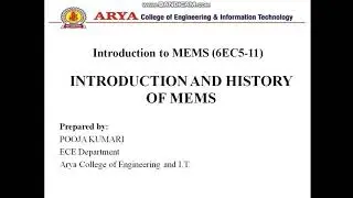 INTRODUCTION OF MEMS BY POOJA KUMARI