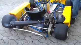 Mach 1 Kart mit KZH 100ccm und OKE Antrieb Testlauf nach Winterschlaf
