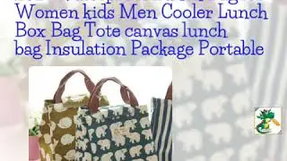 2017 Waterproof Lunch Bag for Women kids Men Cooler Lunch Box Bag Tote canvas lunch bag Insulation &hellip;