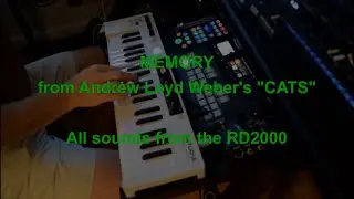 Memory by Andrew Lloyd Webber [piano cover featuring Roland RD2000]