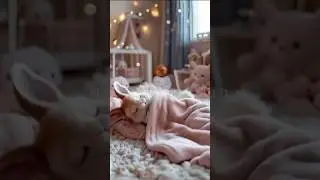 💤 Sleepy Bunny&rsquo;s Cozy Night 🐰🌙#shortvideo#petlovers #cute#sleepybaby #cuteanimals#cartoon#animation