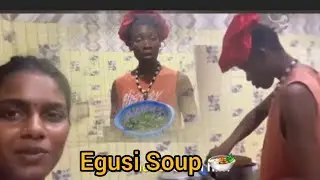 Egusi Soup 🍲 cooking my brother-in-law....#recipe#vlog 