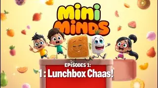 Mini Minds | Episode 1: Lunchbox Chaos! 🥪 | Funny Cartoon for Kids | Rhymes|