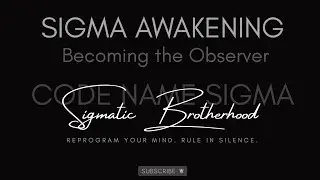 SIGMA AWAKENING &mdash; Becoming the Observer, Not the Reactor | Hypnosis for Meta Aware & Calm Detach