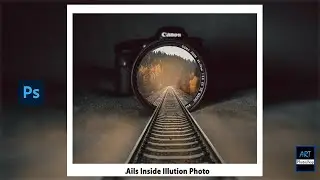 Rails Inside Illusion Photo Manipulation Photoshop Tutorial