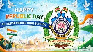 Moment's of 77th Republic Day At Al Suffa Model High School Tadban Hyderabad🇮🇳🇮🇳🇮🇳
