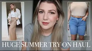 HUGE MIDSIZE TRY ON SUMMER CLOTHING HAUL 2024 |  H&M, NEW LOOK, APRICOT, SAINSBURYS, TESCO