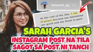 SARAH GARCIA UPDATE.. SARAH'S INSTAGRAM POST - 