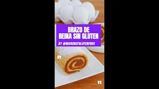 BRAZO DE REINA SIN GLUTEN CON SOLO 5 INGREDIENTES  😍                 PIONONO SIN GLUTEN / SIN TACC