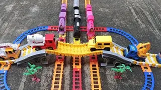 Find and assemble classic diesel train adaptations, Thomas and Friends trackmaster trains