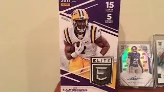 2017 Panini Elite Draft Picks Collegiate Football Hobby Box Break -5 Autos!!!